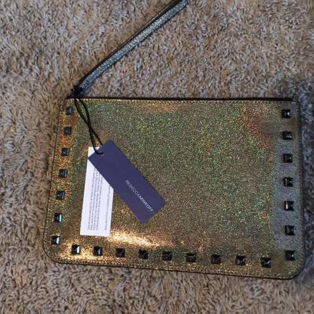 Gold Rebecca minkoff wristlet